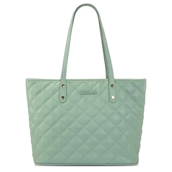 Montana West Handbags - Montana West Quilted Handbag Tote Purse